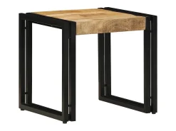 Mesa De Centro| Mesa de centro | Mesa de apoio | Mesa de café 40x40x38 cm Madeira de mangueira maciça Castanho