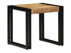 Mesa De Centro| Mesa de centro | Mesa de apoio | Mesa de café 40x40x38 cm Madeira de mangueira maciça Castanho