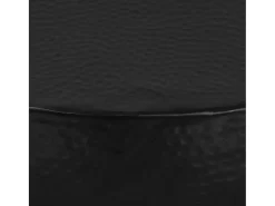 Clearance Mesa de centro | Mesa de apoio | Mesa de café em alumínio martelado 70x30 cm Preto