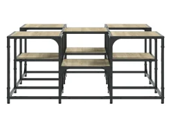 Mesa de centro | Mesa de apoio 91x91x40 cm derivados de madeira carvalho sonoma^ Mesa De Centro
