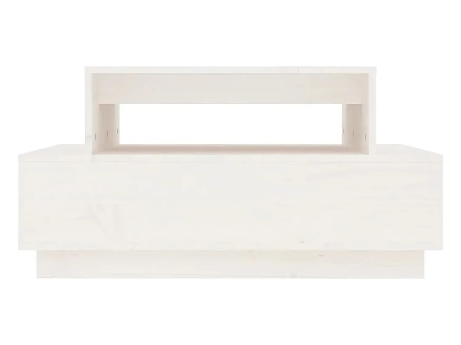 Mesa De Centro| Mesa de centro | Mesa de apoio 80x55x40.5 cm madeira de pinho maciça Branco