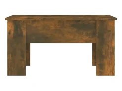 Mesa De Centro| Mesa de centro | Mesa de apoio 79x49x41 cm madeira processada carvalho fumado Castanho