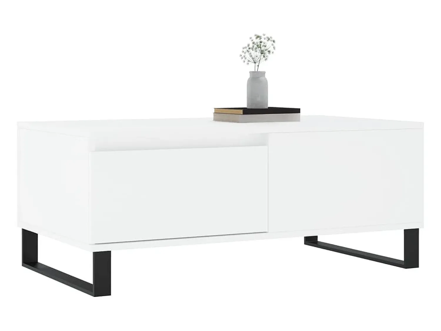 Mesa de centro | Mesa de apoio 90x50x36.5 cm derivados de madeira^ Mesa De Centro