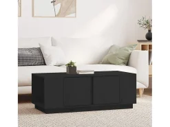 Mesa De Centro* Mesa de centro | Mesa de apoio 110x50x40 cm madeira de pinho maciça Preto