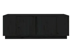 Mesa De Centro* Mesa de centro | Mesa de apoio 110x50x40 cm madeira de pinho maciça Preto