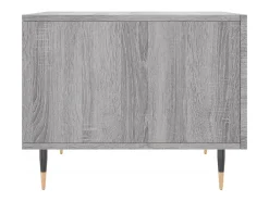 Mesa De Centro* Mesa de centro | Mesa de apoio 50x50x40 cm derivados madeira sonoma cinza Cinzento