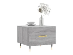 Mesa De Centro* Mesa de centro | Mesa de apoio 50x50x40 cm derivados madeira sonoma cinza Cinzento