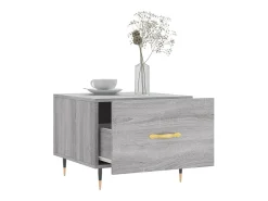 Mesa De Centro* Mesa de centro | Mesa de apoio 50x50x40 cm derivados madeira sonoma cinza Cinzento