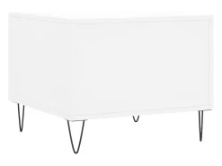Mesa De Centro* Mesa de centro | Mesa de apoio 50x50x40 cm derivados de madeira Branco
