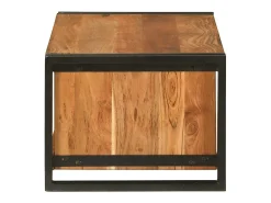 Mesa De Centro* Mesa de centro | Mesa de apoio | Mesa de café 90x50x38 cm Madeira de acácia maciça Castanho
