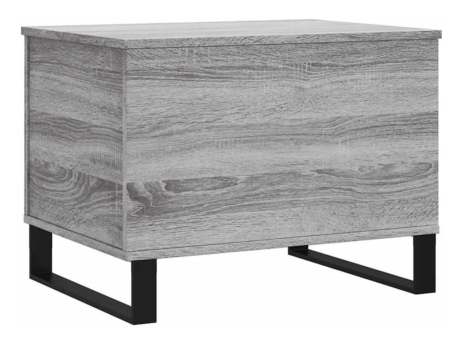 Clearance Mesa de centro | Mesa de apoio 60x44.5x45 cm derivados de madeira cinza sonoma Cinzento