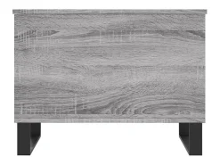 Clearance Mesa de centro | Mesa de apoio 60x44.5x45 cm derivados de madeira cinza sonoma Cinzento