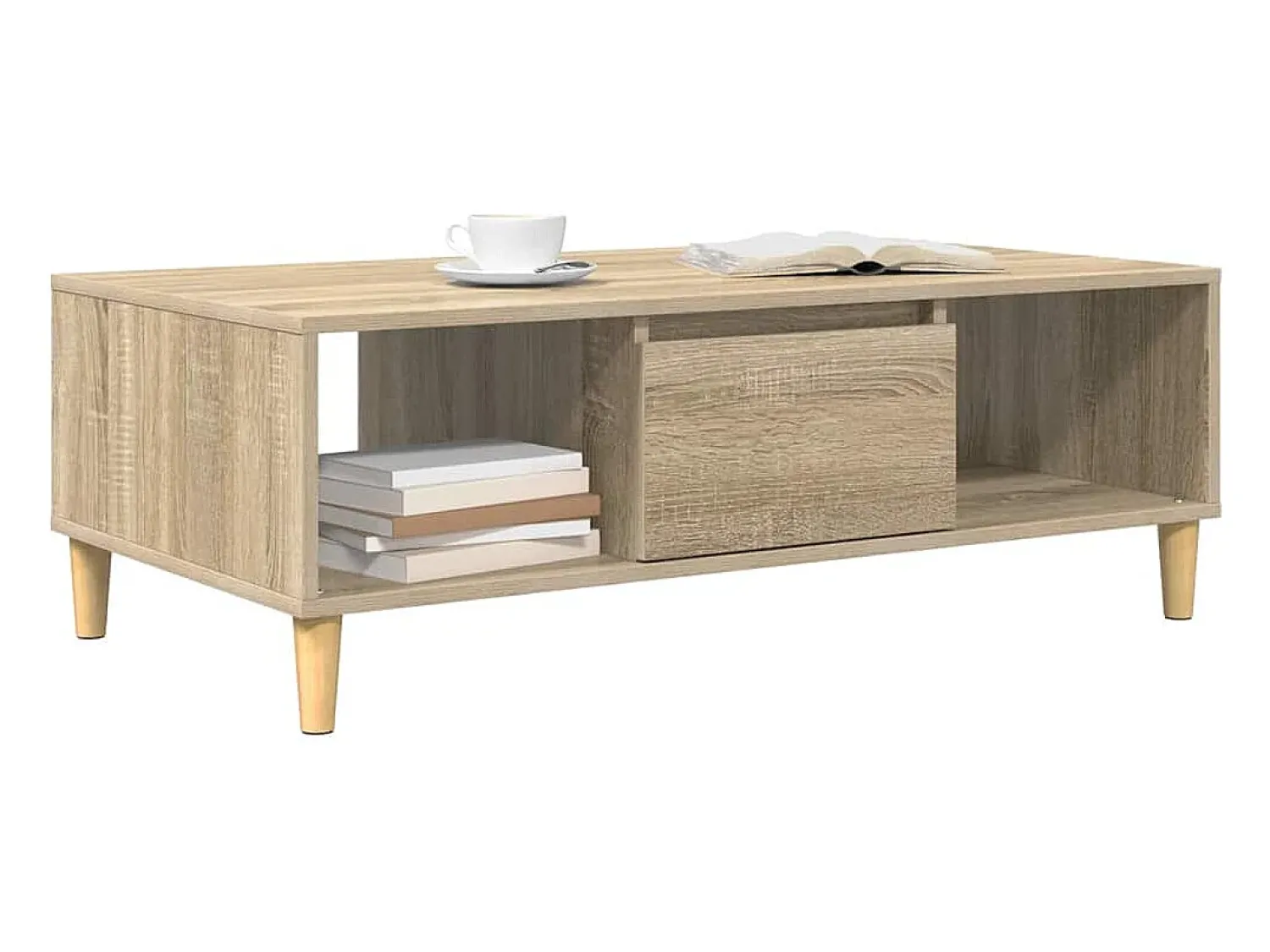 Mesa de centro | Mesa de apoio Carvalho sonoma 103.5x60x35 cm^ Mesa De Centro