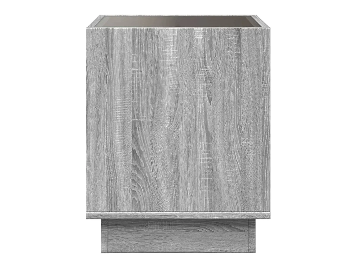 Mesa de centro | Mesa de apoio luzes LED Infinity 50x50x50 cm sonoma^ Mesa De Centro