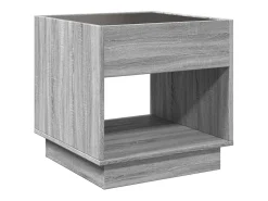 Mesa de centro | Mesa de apoio luzes LED Infinity 50x50x50 cm sonoma^ Mesa De Centro