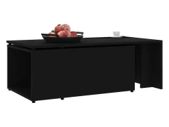 Mesa De Centro* Mesa de centro | Mesa de apoio 150x50x35 cm derivados de madeira Preto