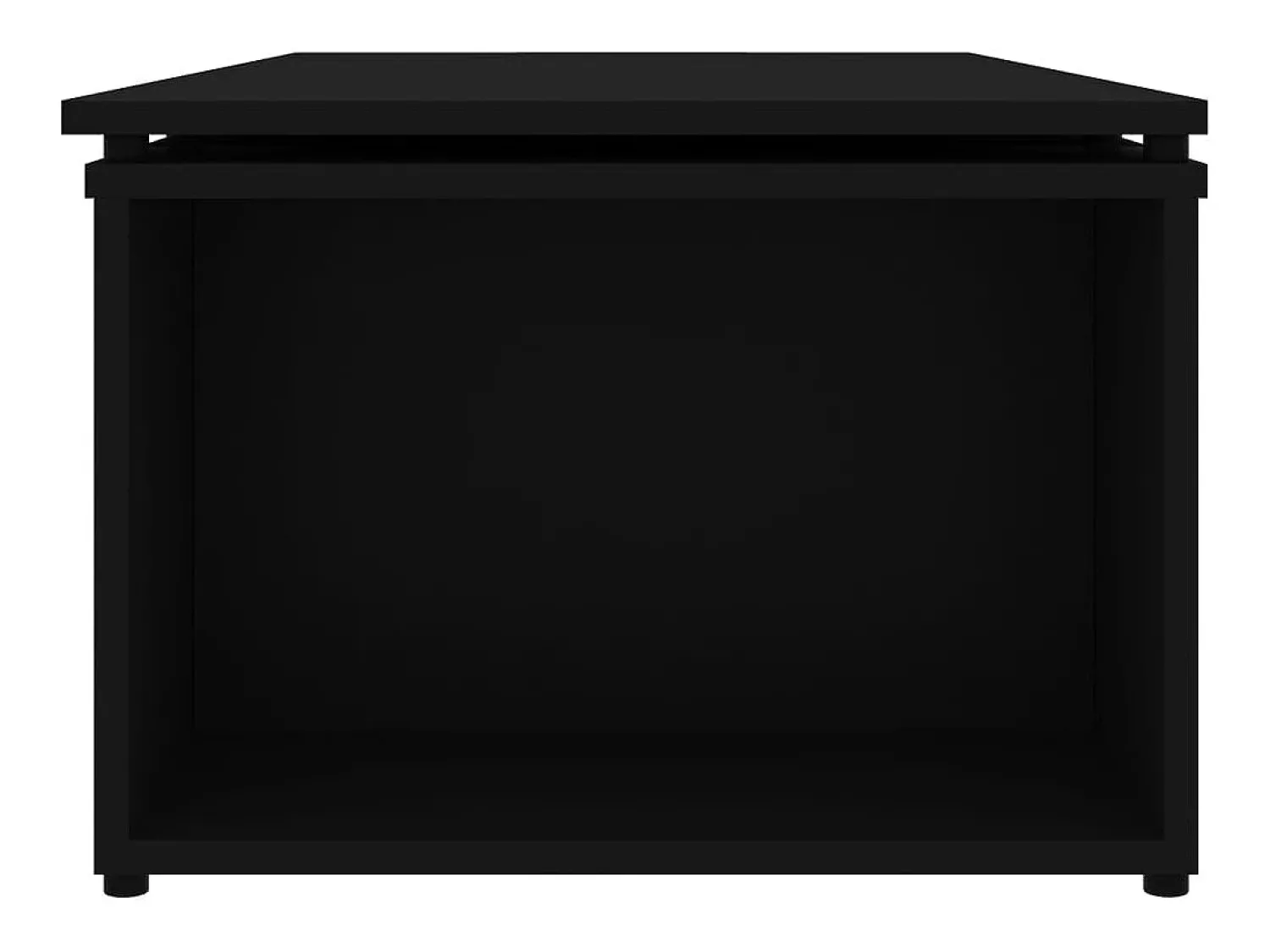 Mesa De Centro* Mesa de centro | Mesa de apoio 150x50x35 cm derivados de madeira Preto