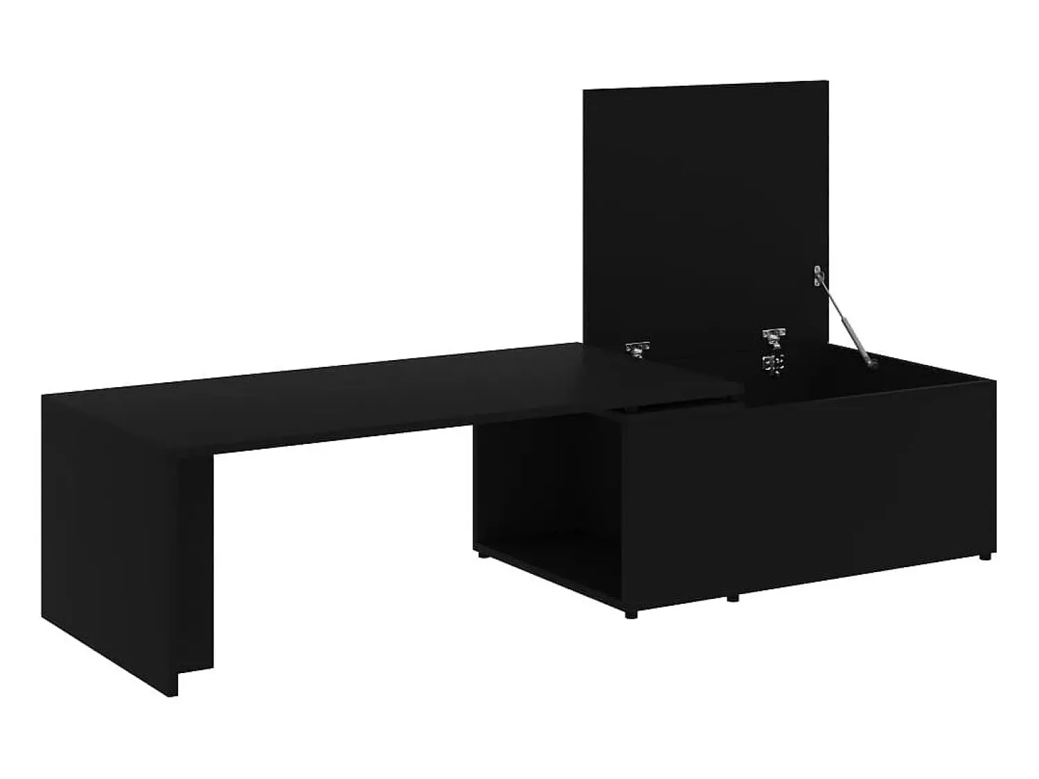 Mesa De Centro* Mesa de centro | Mesa de apoio 150x50x35 cm derivados de madeira Preto