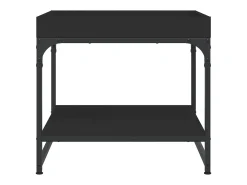 Mesa De Centro* Mesa de centro | Mesa de apoio 49.5x49.5x45 cm derivados de madeira Preto