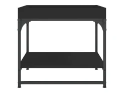 Mesa De Centro* Mesa de centro | Mesa de apoio 49.5x49.5x45 cm derivados de madeira Preto
