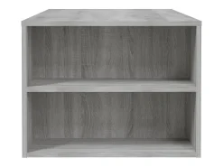 Mesa De Centro* Mesa de centro | Mesa de apoio 102x55x42 cm madeira processada sonoma Cinzento