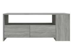 Mesa De Centro* Mesa de centro | Mesa de apoio 102x55x42 cm madeira processada sonoma Cinzento