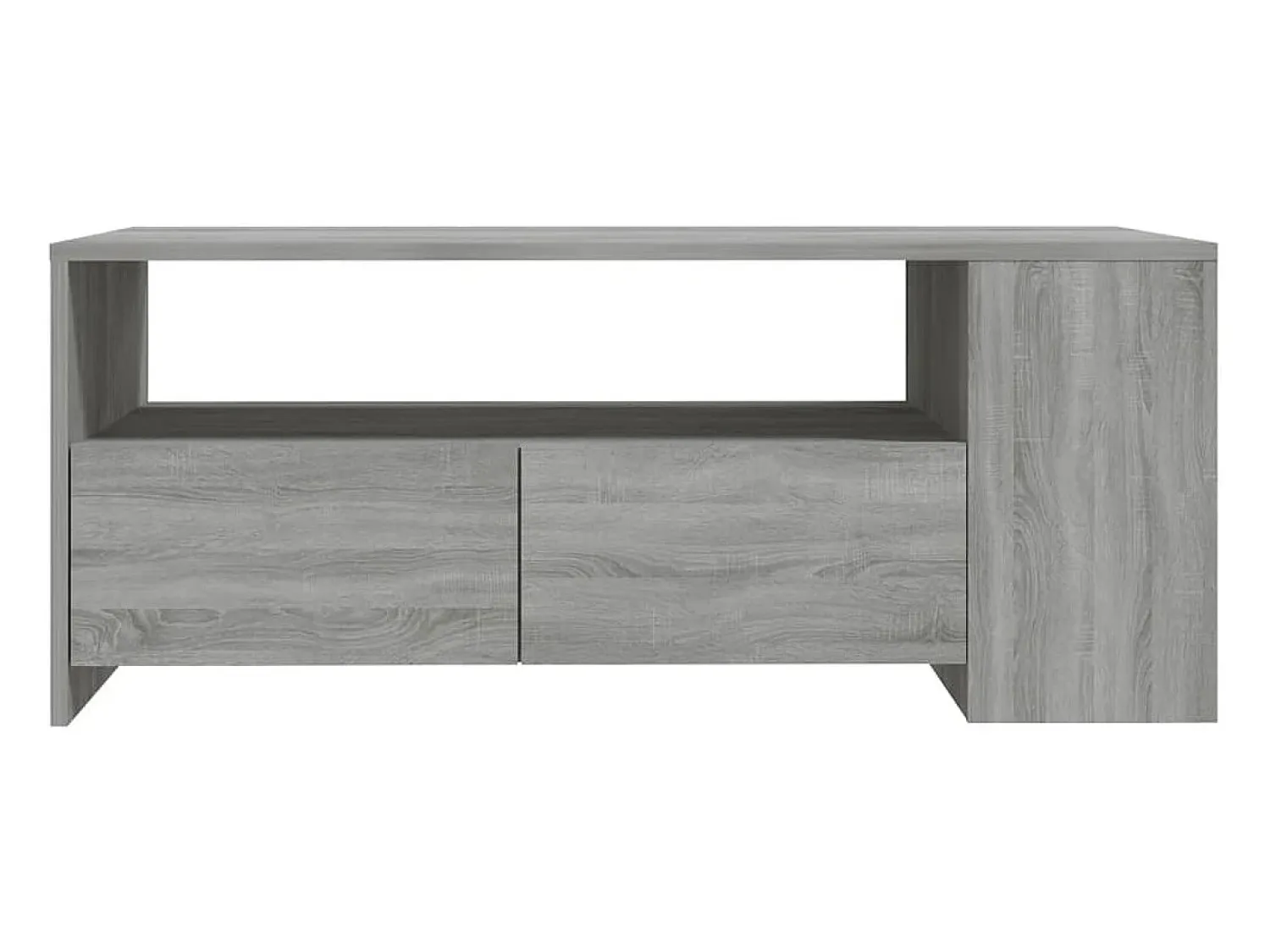 Mesa De Centro* Mesa de centro | Mesa de apoio 102x55x42 cm madeira processada sonoma Cinzento