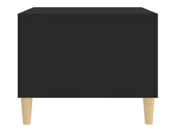 New Mesa de centro | Mesa de apoio 60x50x40 cm madeira processada Preto