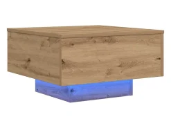 Mesa de centro | Mesa de apoio carvalho artisiano 55x55x31 cm^ Mesa De Centro