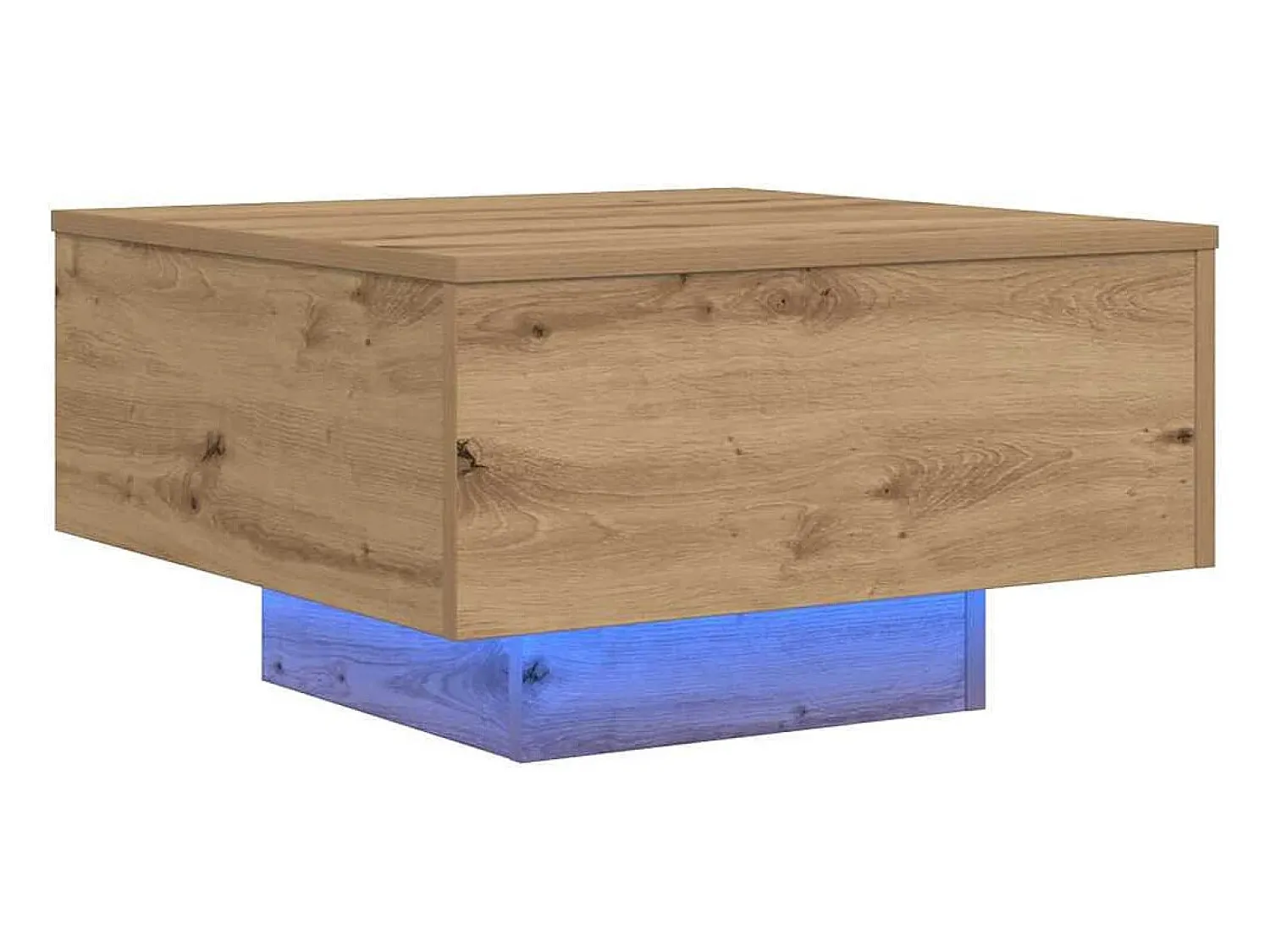 Mesa de centro | Mesa de apoio carvalho artisiano 55x55x31 cm^ Mesa De Centro