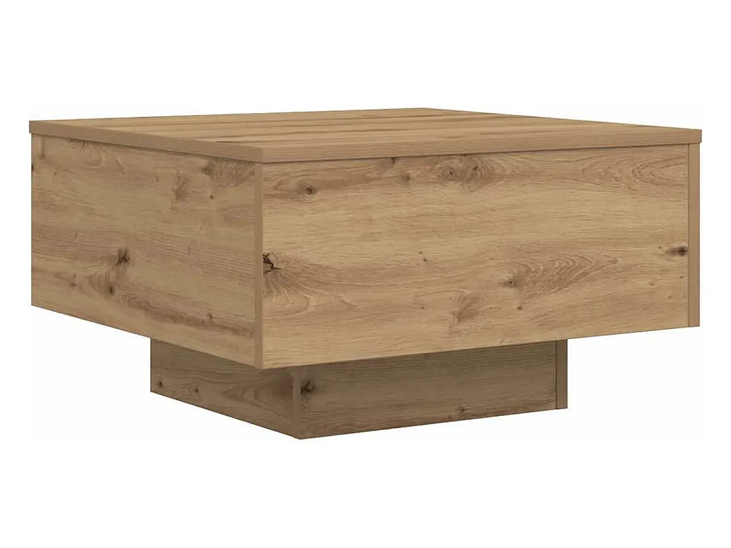 Mesa de centro | Mesa de apoio carvalho artisiano 55x55x31 cm^ Mesa De Centro