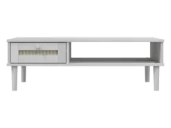 Best Mesa de centro | Mesa de apoio SENJA 100x55x33 cm pinho maciço Branco