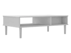 Best Mesa de centro | Mesa de apoio SENJA 100x55x33 cm pinho maciço Branco