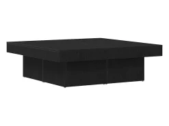 Mesa De Centro| Mesa de centro | Mesa de apoio Carvalho 90x90x28 cm Preto