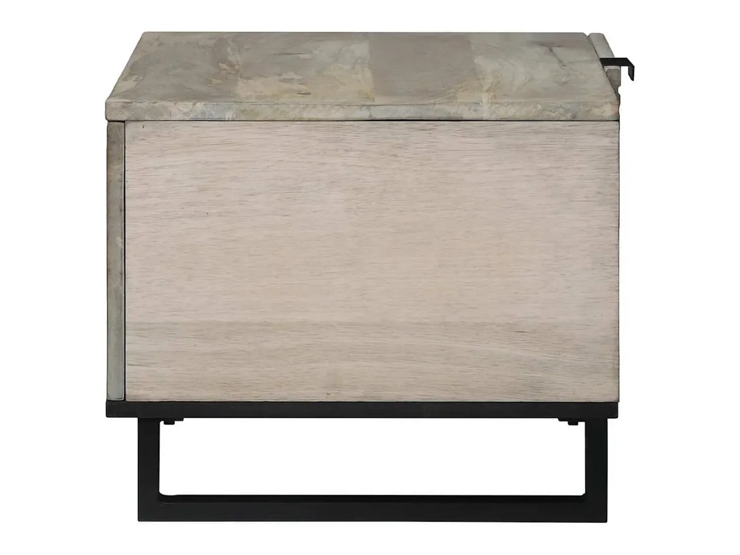 Mesa De Centro| Mesa de centro | Mesa de apoio Bege e Preto 80x50x40 cm Branco