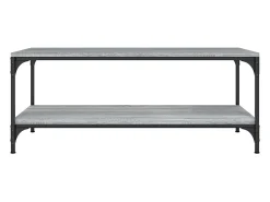 Mesa De Centro| Mesa de centro | Mesa de apoio 80x50x40 cm derivados de madeira sonoma Cinzento