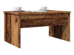 Mesa De Centro| Mesa de centro | Mesa de apoio 80x50.5x41.5 cm derivados madeira madeira velha Castanho