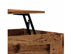 Mesa De Centro| Mesa de centro | Mesa de apoio 80x50.5x41.5 cm derivados madeira madeira velha Castanho