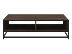 Mesa de centro | Mesa de apoio derivados de madeira e metal carvalho^ Mesa De Centro