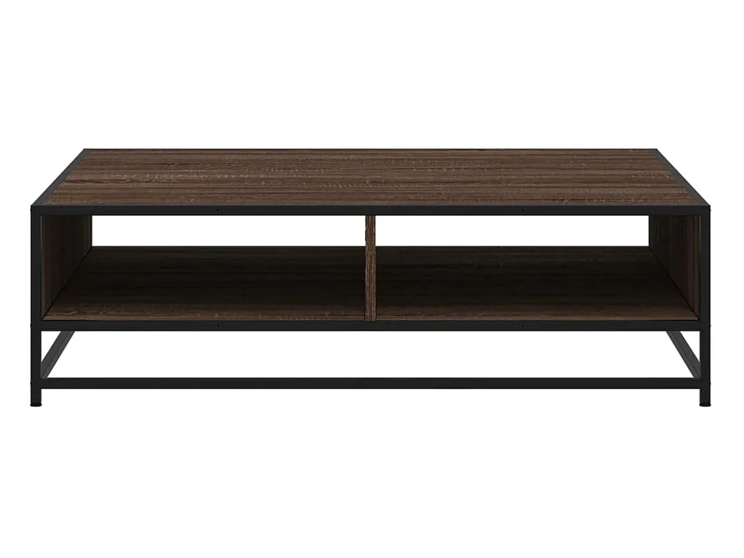 Mesa de centro | Mesa de apoio derivados de madeira e metal carvalho^ Mesa De Centro