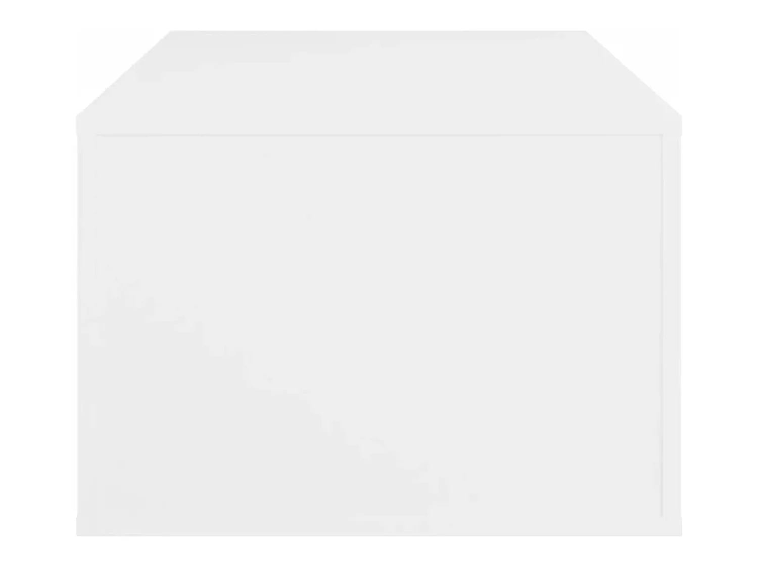 New Mesa de centro | Mesa de apoio 100x50.5x35 cm derivados de madeira Branco
