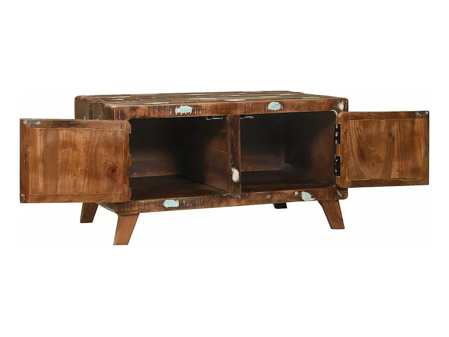 Clearance Mesa de centro | Mesa de apoio Multicolor Madeira recuperada maciça Multicor