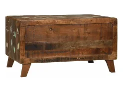Clearance Mesa de centro | Mesa de apoio Multicolor Madeira recuperada maciça Multicor