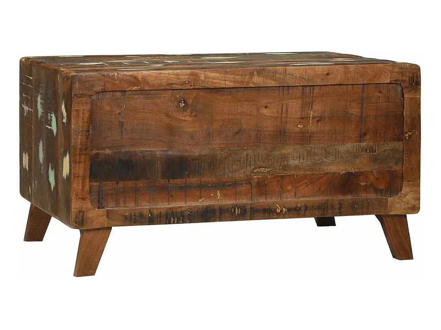 Clearance Mesa de centro | Mesa de apoio Multicolor Madeira recuperada maciça Multicor