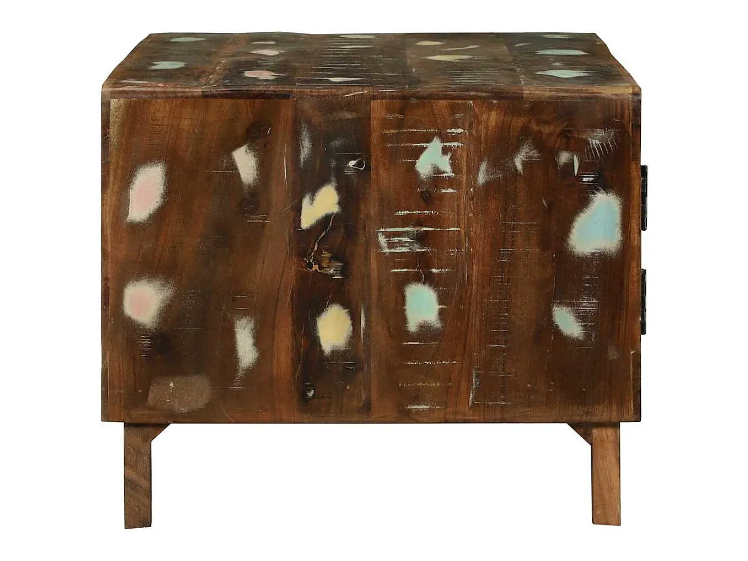 Clearance Mesa de centro | Mesa de apoio Multicolor Madeira recuperada maciça Multicor