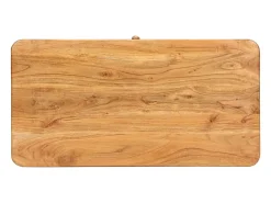 Mesa De Centro| Mesa de centro | Mesa de apoio | Mesa de café 100x50x40 cm madeira de acácia maciça Castanho