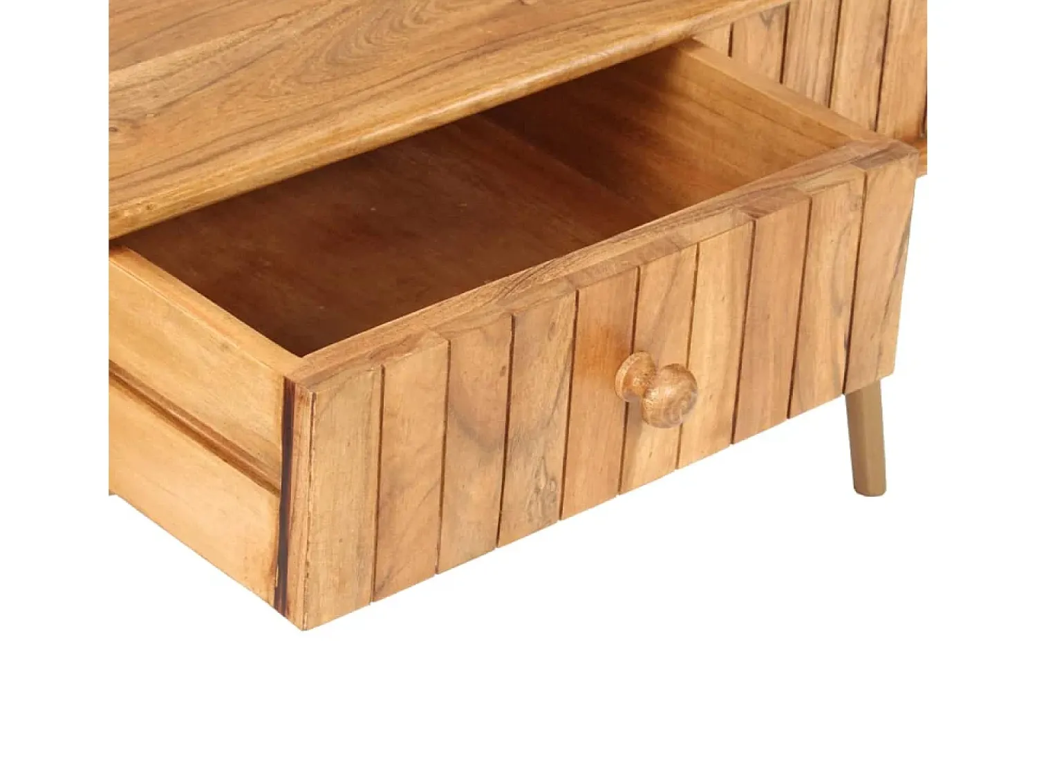 Mesa De Centro| Mesa de centro | Mesa de apoio | Mesa de café 100x50x40 cm madeira de acácia maciça Castanho