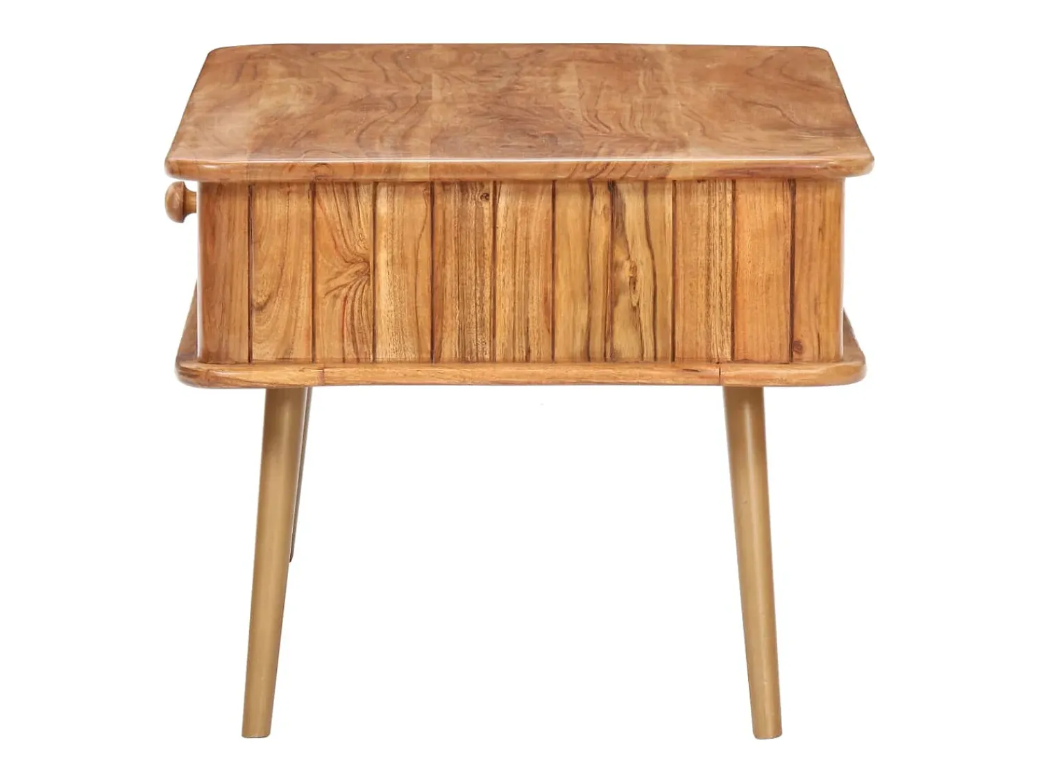 Mesa De Centro| Mesa de centro | Mesa de apoio | Mesa de café 100x50x40 cm madeira de acácia maciça Castanho