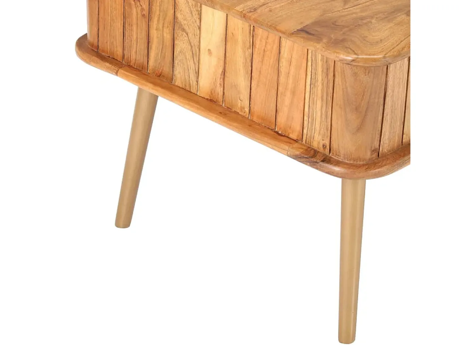 Mesa De Centro| Mesa de centro | Mesa de apoio | Mesa de café 100x50x40 cm madeira de acácia maciça Castanho