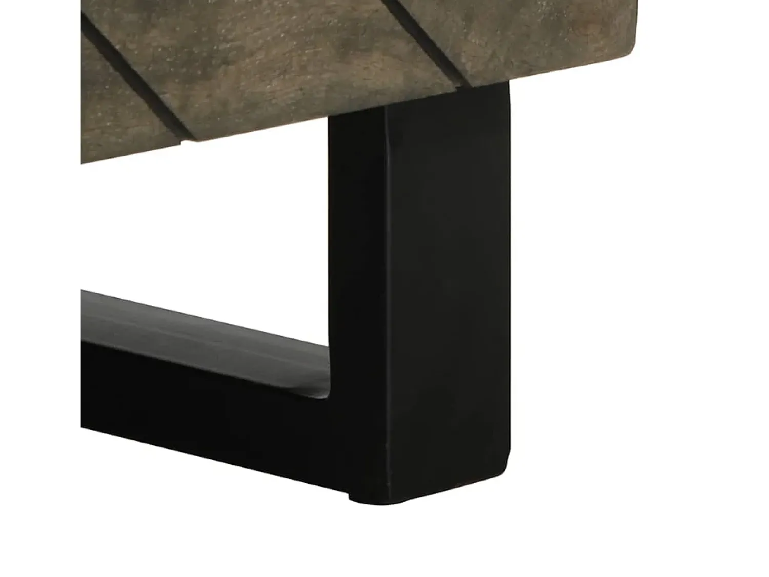 Mesa De Centro* Mesa de centro | Mesa de apoio 80x50x40 cm madeira de mangueira maciça Preto